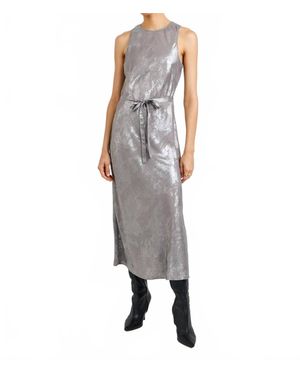 Bella Dahl Tank Midi Slip Dress - Gray