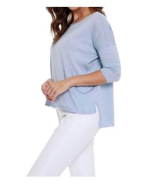 Angel Casual High Low Top - White