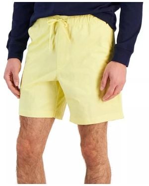 Club Room 100150371Mn Shorts Lemon Ice Cotton Regular-Fit Drawstring Klss81 - Yellow