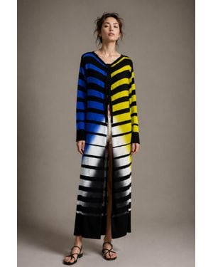 Pierantonio Gaspari Striped Cardigan - Blue