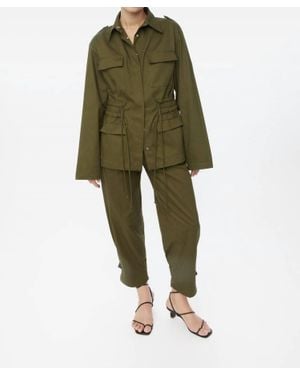 Dāl the Label Canvas Cotton Utility Jacket - Green