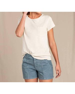Toad & Co. Primo Short Sleeve Crew Tee - Gray