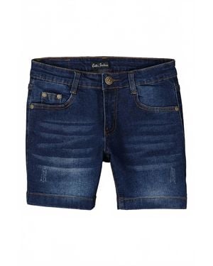 Bobi Girl's Jaded Jean Shorts - Blue