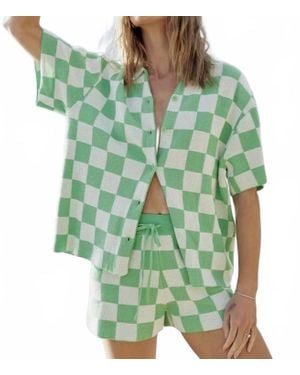 Aston Studio Knit Beach Shorts - Green