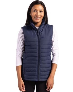 Clique Elevation Eco Full Zip Puffer Vest - Blue
