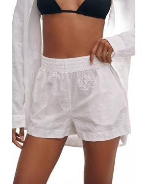 MALAI Embroidered Brisa Short - Gray