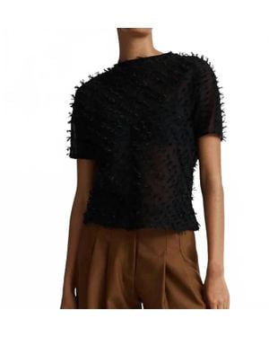 Anna Quan Coco Short Sleeve Top - Black