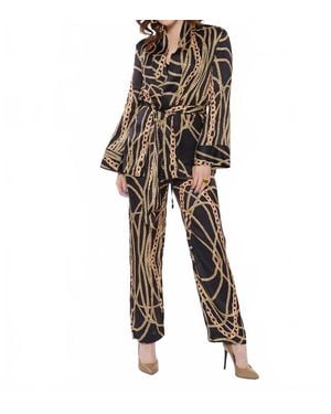 Circular Path Lounge Pants - Black