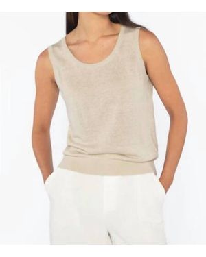 Kinross Cashmere Scoop-Neck Tank Top - White