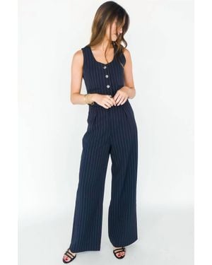 Bishop + Young Sorrento Wide Leg Pants - Blue