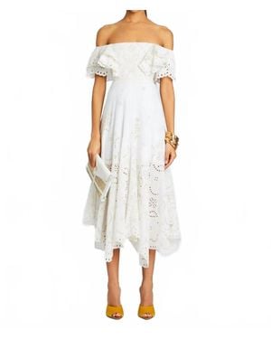 Charo Ruiz Sheen Long Dress - White