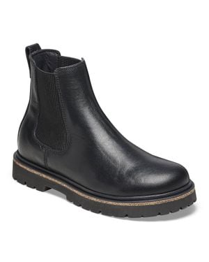 Birkenstock Highwood Slip On Leather Boots - Black