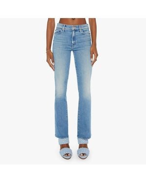 Mother Outsider Sneak Denim Jean - Blue