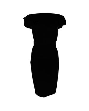 Roland Mouret Rouland Mouret Boat Neckline Midi Dress - Black