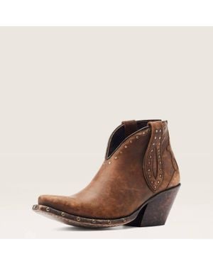 Ariat Greeley Western Boot Bootie - Brown