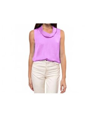 Naked Zebra Soft Waves Lily Sleeveless Top - Purple