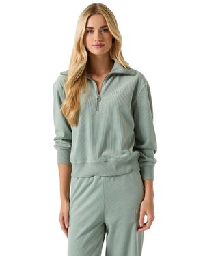 Guess Rene Half-Zip Pullover - Green