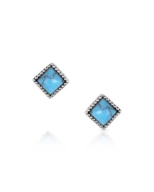 Montana Silversmiths Desert Stud Earrings - Blue