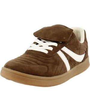 Steve Madden Madrid Sneaker Lace Up Lifestyle Shoes Rhs6958 - Brown