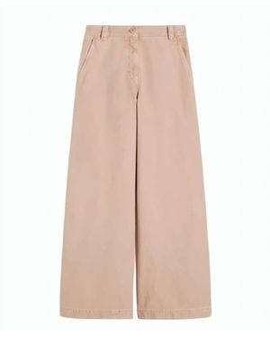 Weekend Wkdskipper Cotton Wide Leg Pants - Pink