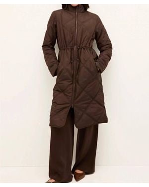 Marie Oliver Aiden Quilted Coat - Brown