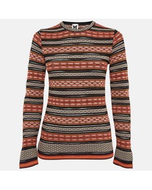 Missoni Patterned Knit Top - Brown