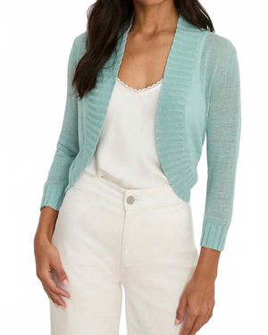 NIC+ZOE Bolero Cardigan Sweater - Green