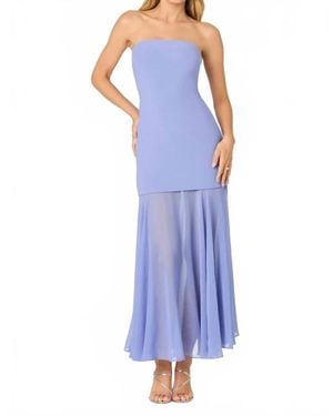Astr Lizet Strapless Dress - Purple