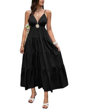 Luna Tuccini Midi Dress - Black