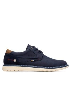 Xti Comfort Sole Casual Oxfords - Blue