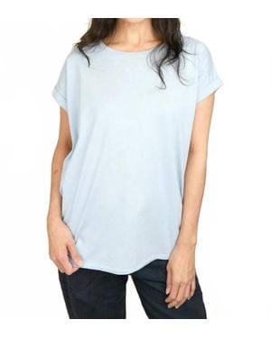 Hannes Roether Short Sleeve Cotton T-Shirt - Blue