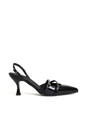 Alohas Joelle Onix Leather Pumps - Black