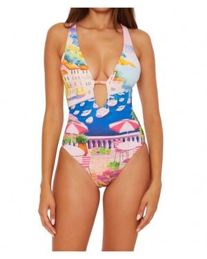 Becca Positano One Piece Swimsuit - Blue