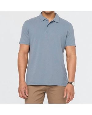 DUER Air Flow Pique Polo - Blue