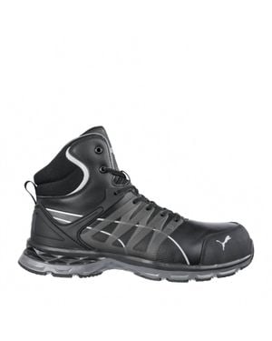 PUMA Velocity 2.0 Mid Top Mesh Leather Comfort Sneaker - Black