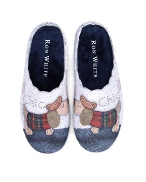Ron White Lupin Dog Slipper - Blue