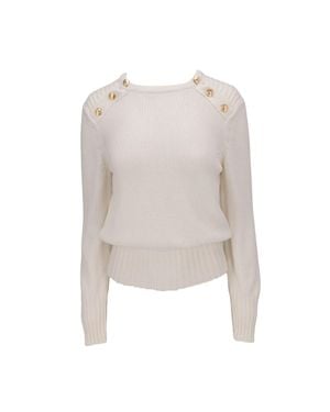 Isaia Cardigan - White