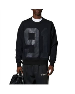 Criminal Damage Animal 91 Boxy Fit Sweatshirt - Black