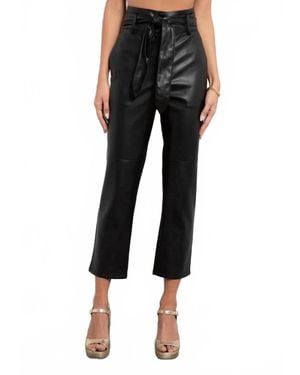 Tart Collections Kimiko High Waist Cropped Pant - Black