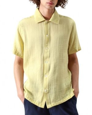 Far Afield Busey Double Cloth Button Shirt - Yellow
