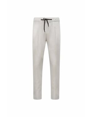 Herno Tapered-Fit Drawstring Pant - Gray