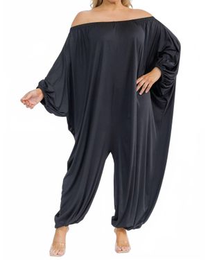 Karen T Design Long Sleeve Harem Jumpsuit - Blue