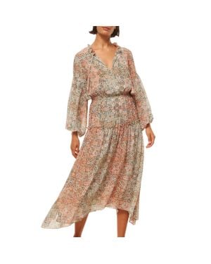 MISA Los Angles Tasia Midi Dress - Brown
