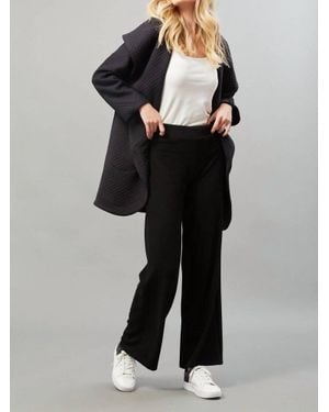Lola & Sophie Luxe Ponte Pull On Pant - Black