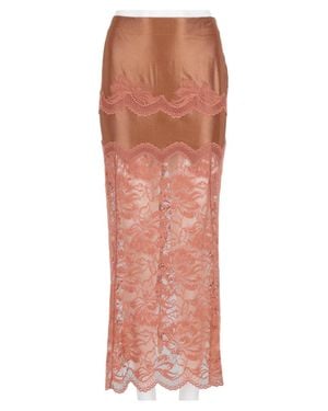 Rabanne Floral Lace Overlay Viscose-Blend Midi Skirt - Multicolor