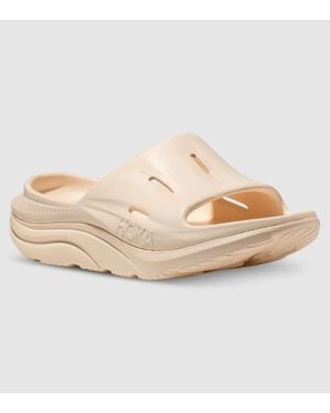 Hoka One One One One Ora Recovery Slide 3 1135061-Vlv Cream Slip On Sandals Asm85 ,W13-M11) - Natural