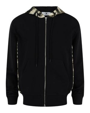 Missoni Zig Zag Print Zip Up Hoodie - Black