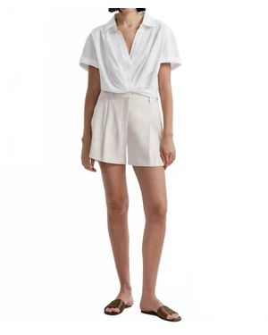 A.L.C. Winston Linen Shorts - White