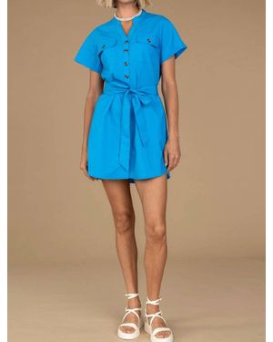 Elizabeth James The Label Austin Mini Dress - Blue
