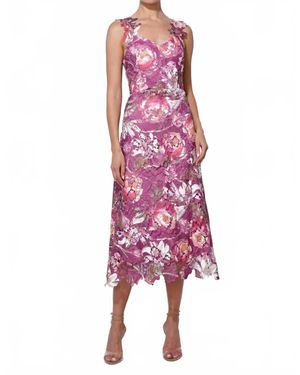 Adelyn Rae Prudence Lace Midi Dress - Pink